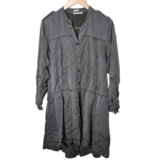 Anthropologie Holding Horses Mariona Shirt Dress Gray Size 6 - Picture 2 of 7